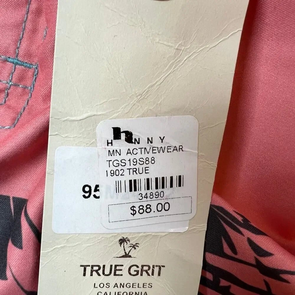 True Grit Board Shorts, Multicolors, Men's size 34,   NWT
